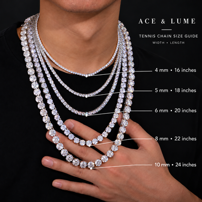 Ace & Lume Studios - VVS Moissanite Tennis Necklace & Bracelet