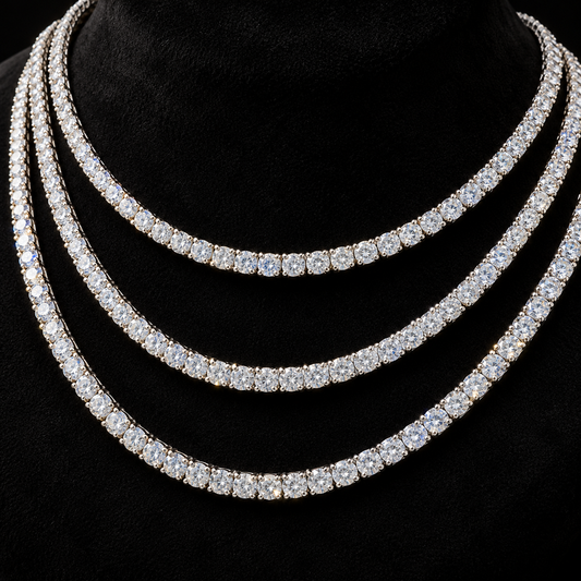 Ace & Lume Studios - VVS Moissanite Tennis Necklace & Bracelet