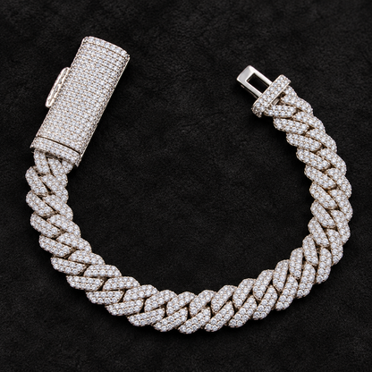 Ace & Lume Studios - 10mm Moissanite Cuban Link Bracelet