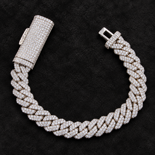 Ace & Lume Studios - 10mm Moissanite Cuban Link Bracelet