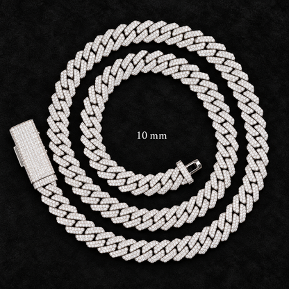 Ace & Lume Studios - 10mm Moissanite Cuban Link Bracelet